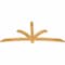 Ekena Millwork Davenport Rough Sawn Timber Gable Bracket, Western Red Cedar, 84"W x 38"H x 2"D x 4"F, 11/12 Pitch GBW084X38X0204DAV00RWR - alternate 3